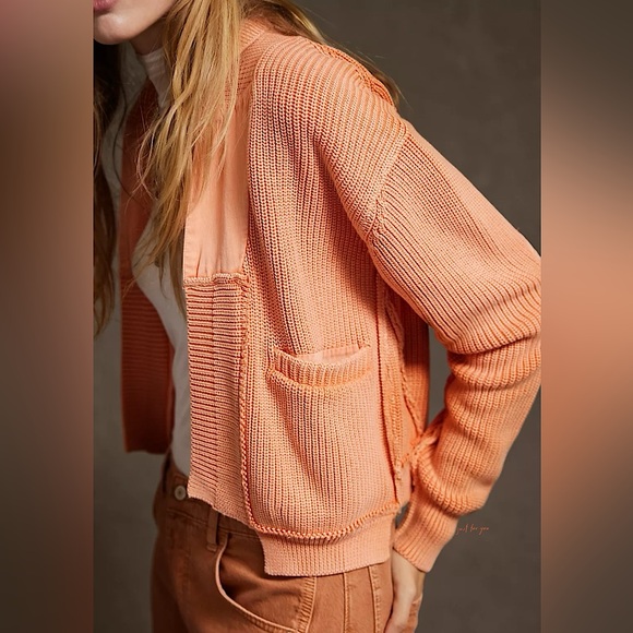 NEW Free People We The Free Worn Thru Surplus Cardi